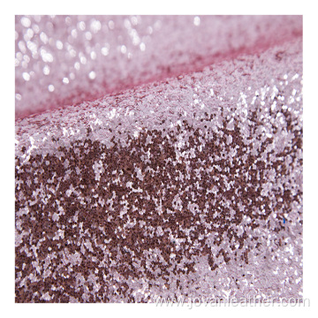 Glitter Pu leather synthetic pu leather for shoes